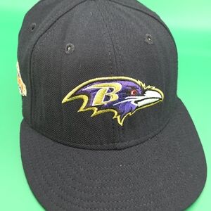 Baltimore Ravens Super Bowl XXXV Champions New Era 59FIFTY Hat Size 7 3/8